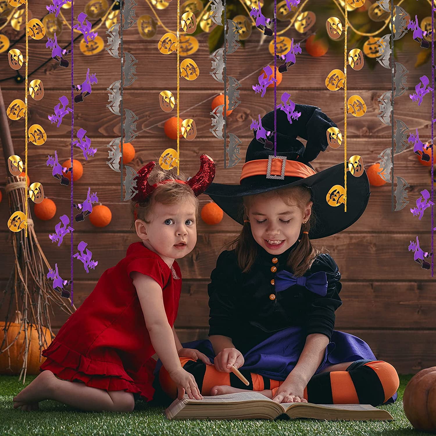 58.5 Feet Halloween Tinsel Garland 