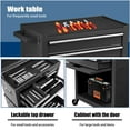 thumbnail image 6 of Odaof 8-Drawer High Capacity Rolling Tool Chest with Lock, Tool Storage Cabinet Removable Portable Box with Sliding Drawers and 4 Wheels for Garage Warehouse(Black), 6 of 7