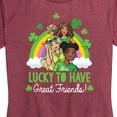 thumbnail image 3 of Barbie - St. Patrick's Day Lucky To Have Great Friends - Women's Short Sleeve Graphic T-Shirt, 3 of 5