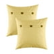 thumbnail image 1 of Cottage Hold Funda de almohada con tres hebillas, estilo vintage, con ribete de lino de imitación, para sofás cama y sillas, 18 x 18 pulgadas/45 x 45 cm, paquete de 2, 1 of 5