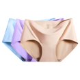 thumbnail image 2 of Ice Silk 2022 Bragas Sin Costuras Para Mujer Ropa Interior Fresca Transpirable Cómoda Estirable Ultra Ligera Cintura Bajapangjing, 2 of 4