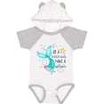 thumbnail image 3 of Inktastic Be a Mermaid Make a Splash Blue Mermaid Tail Boys or Girls Baby Bodysuit, 3 of 5