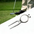 thumbnail image 2 of Golfs Divot Repair Tool with Golfball Marker Club Grooves Cleaner Putting Green Fork Golfs Bag Accessories, 2 of 8