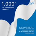 thumbnail image 3 of Scott Essential 01005 - Toallas de papel duro (alta capacidad), color blanco, Blanco, 1 case of 6 rolls, 3 of 11