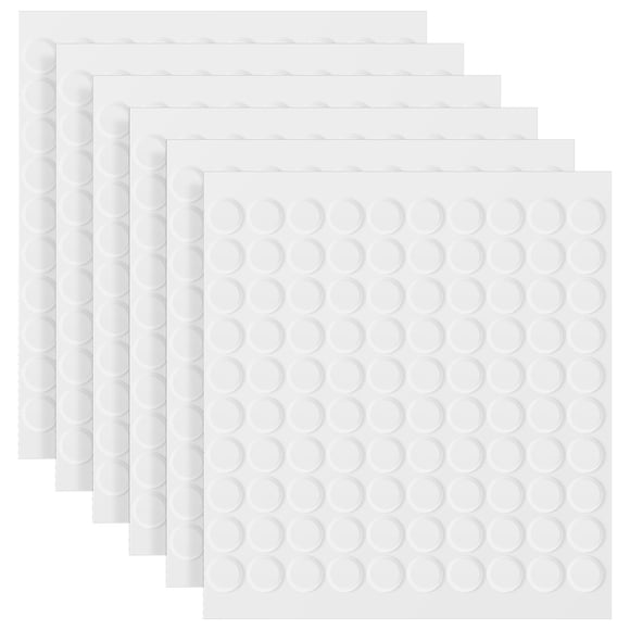 MOVTOTOP 600 Pcs Pois Collants Transparents Double Face pour Bureau et Maison
