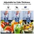 thumbnail image 6 of Joreek Under Counter Ice Machine, 100 lbs/24h Commercial Ice Maker with 33lbs Ice Storage, Stainless Steel Freestanding, Self Cleaning Ice Makers for Home/Restaurant/Bar, 6 of 9
