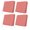 Pink, variant on Outdoor Patio Cushion Covers 4 Pack Coral Red Patio Chair Cushion Covers with Ties and Zipper Solid Color Waterproof Outdoor Seat Cushion Covers for Patio Furniture 20"x18"