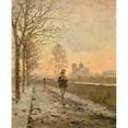 thumbnail image 3 of Ivan Pavlovich Pokhitonov 20x24 Black Modern Framed Museum Art Print Titled - Quai De La Tournelle, Paris (1909), 3 of 5