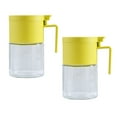 thumbnail image 1 of Frascos de vidrio para especias, recipientes para especias a prueba de humedad con cucharas, juego de 2 frascos para especias de 300 ml, 1 of 5