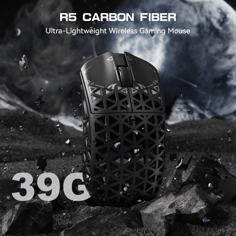 ATTACK SHARK R5 Ultra Carbon Fiber 8000Hz Wireless Gaming Mouse