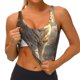 thumbnail image 3 of Fotbe Golden White Tiger Sujetador Deportivo Largo sin Aros para Mujer con Almohadillas y Soporte Medio, Transpirable y Absorbente, Camiseta Tipo Chaleco o Tank Top-Small, 3 of 8