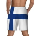 thumbnail image 2 of Mens Flag Of Finland Swimming Trunks with Compression Liner Beach Quick Dry Swim Shorts, 2 of 6