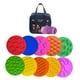 thumbnail image 1 of 10 piezas de círculos sensoriales, esteras de silicona sensoriales, pequeños juguetes sensoriales, discos sensoriales, almohadillas sensoriales para Bolsa, 1 of 8