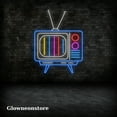 thumbnail image 2 of Glowneon Retro TV Neon Sign, Retro TV Led Sign, Retro Television Led Light, Handmade TV Neon Decor, 2 of 3