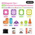 thumbnail image 2 of Askmuse 250PCS Magnetic Tiles, Magnet Building Toys for Kids, Christmas STEM Building Magnetic Blocks Set, Strong Magnetic Construction Tiles, Creative Educational Gift for Toddlers Boys Girls 3+, 2 of 8