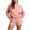 Pink, variant on Annhoo Womens Sweatsuits 2 Piece Set Casual Long Sleeve Crewneck Sweatshirt with Shorts Fall Solid Tracksuits