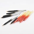thumbnail image 4 of Retractable Lip Brush Cosmetic Tool Compact Portable Metal Shell Lip Brush Makeup Brush Flexible Lipstick Lip Gloss Applicator Brush Makeup Tools (Black Gradient), 4 of 6