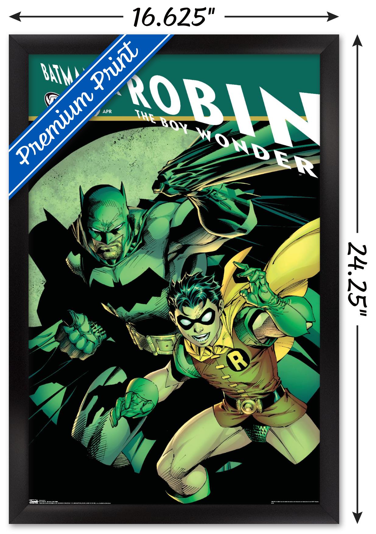 DC Comics - Batman and Robin The Boy Wonder Wall Poster, 14.725" x 22.375", Framed