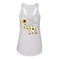 thumbnail image 2 of In A World Where You Can Be Anything Be Kind Inspirational/Christian Ladies Racerback Tank Top, White, Medium, 2 of 3