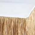 thumbnail image 3 of Grass Skirt Party Decorations Table Hawaiian Backdrop for Adults Tropical Raffia Summer Party Table Skirt Office Skirt Decorative Accessories with Simulation, 3 of 5