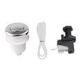 thumbnail image 4 of Maytalsory Air Switch Kits Portable Cordless garbage food processors and on Push argent Pneumatic brushed Switch Off Button, 4 of 5