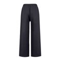 thumbnail image 6 of Stichou Linen Pants Women 2026 Summer Fashion Wide Leg High Waisted Palazzo Pant Boho Casual Drawstring Beach Lounge Trousers Dark Gray XL, 6 of 7