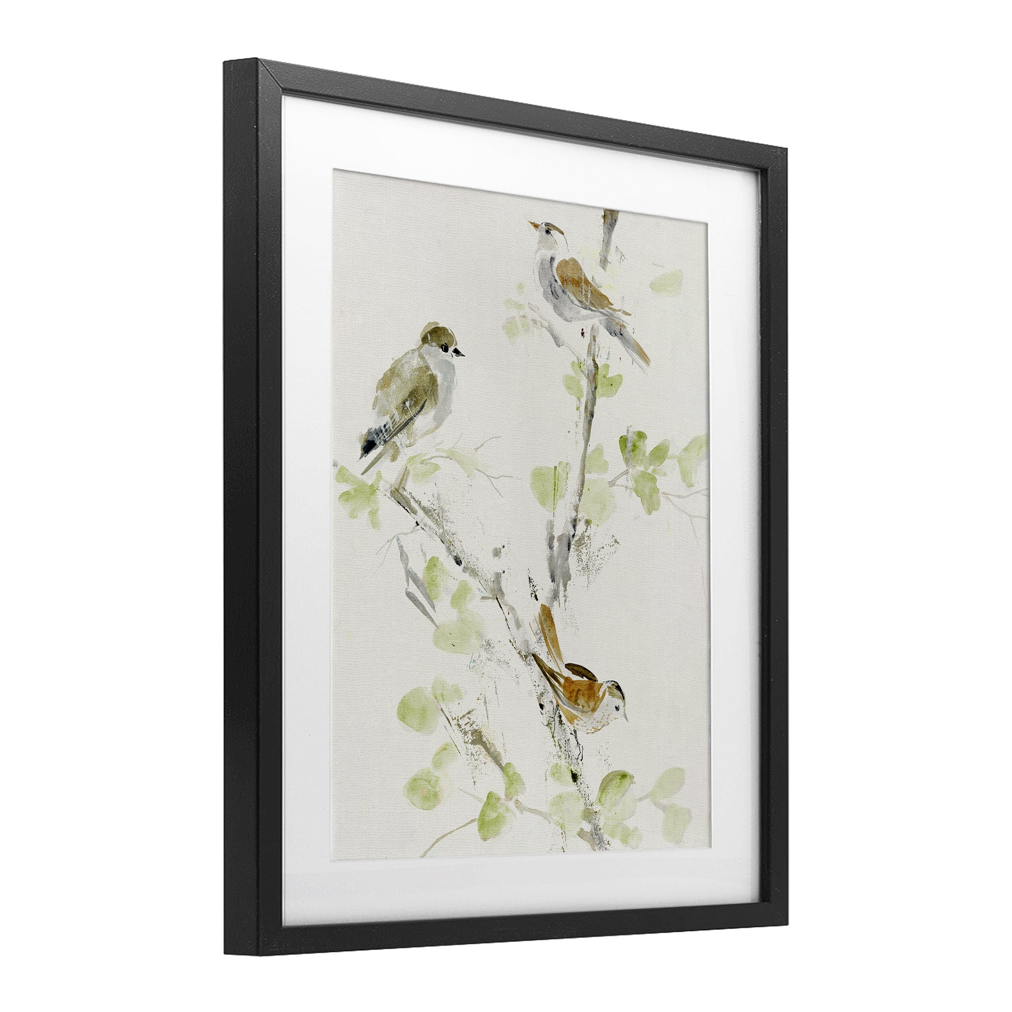 Stupell Industries Delicate Feathers Abstraction Black Framed Print Under Glass, design by Lorenzo Collective