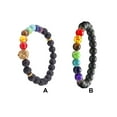 thumbnail image 1 of 8MM Rock Bracelets Multicolor Adjustable Elastic Jewelry Ankle Diffuser Bracelet Exquisite Beads Hand Rope Women Accessories Gifts for Men Lava Rock 8mm, 1 of 6