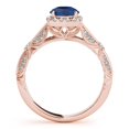 thumbnail image 2 of 1.15 Ct Diamond & Sapphire Engagement/Wedding Ring for Women - 14K Gold, 2 of 7