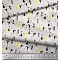 thumbnail image 3 of Soimoi Moss Georgette Fabric Cat Animal Printed Craft Fabric by The Yard 42 Inch Wide, 3 of 3