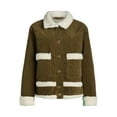 thumbnail image 5 of Free Assembly Women's and Women's Plus Corduroy Jacket with Faux Shearling Trim, Sizes XS-4X, 5 of 5