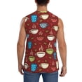 thumbnail image 4 of Gaeub Coffee Cups Men's Sleeveless Muscle Shirts Workout Tank Tops, Odor Protection and Comfortable - Medium, 4 of 8