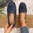 thumbnail image 5 of HTHLVMD Women's Tassel Loafers, Slip On Moccasins, Casual Driving Shoes, Women's Walking Shoes Casual Tennis Slip On Sneakers Lightweight Comfortable Fashion Shoes for Women, Navy 5, 5 of 5
