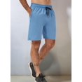 thumbnail image 5 of Men's Short Athletic Light-Weight Breathable Stretch Quick Drying Gym Workout Shorts with Pockets Mist Blue L, 5 of 8