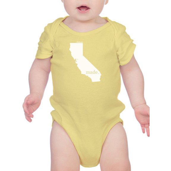 Made In California Bodysuit Infant -Smartprints Designs, Newborn