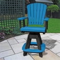 thumbnail image 5 of OS Home and Office CR130BBK-K Five Piece Round Counter Height Dining Set in Blue, 5 of 7