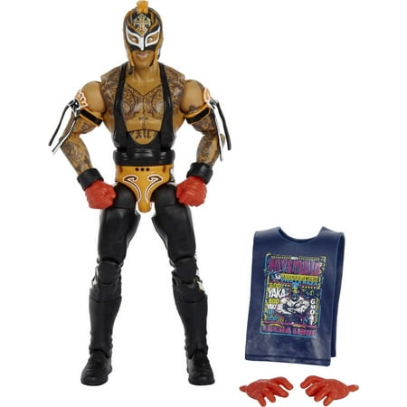 UPC: 0194735022007 | WWE Rey Mysterio Elite Collection Action Figure with Themed Accessories