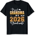 thumbnail image 2 of 100% Cotton Proud Grandma Of A 2026 Graduate Graduation Gift For Grandma Grandmother Senior Class T-Shirt, 2 of 5