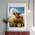 thumbnail image 2 of Diamond Art Kit for Adults, Cow Sunflowers Rural Scene Diamond Painting for Adults Beginners, DIY Diamond Art Painting Kits, 5D Diamond Painting Crafts for Home Decor 12x16 Frameless, 2 of 7