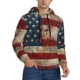 thumbnail image 2 of Goofa American Flag1 for Men's Hooded Sweatshirt - Lightweight Pullover Hoodie with Kangaroo Pocket, Perfect for Everyday Wear-3X-Large, 2 of 7