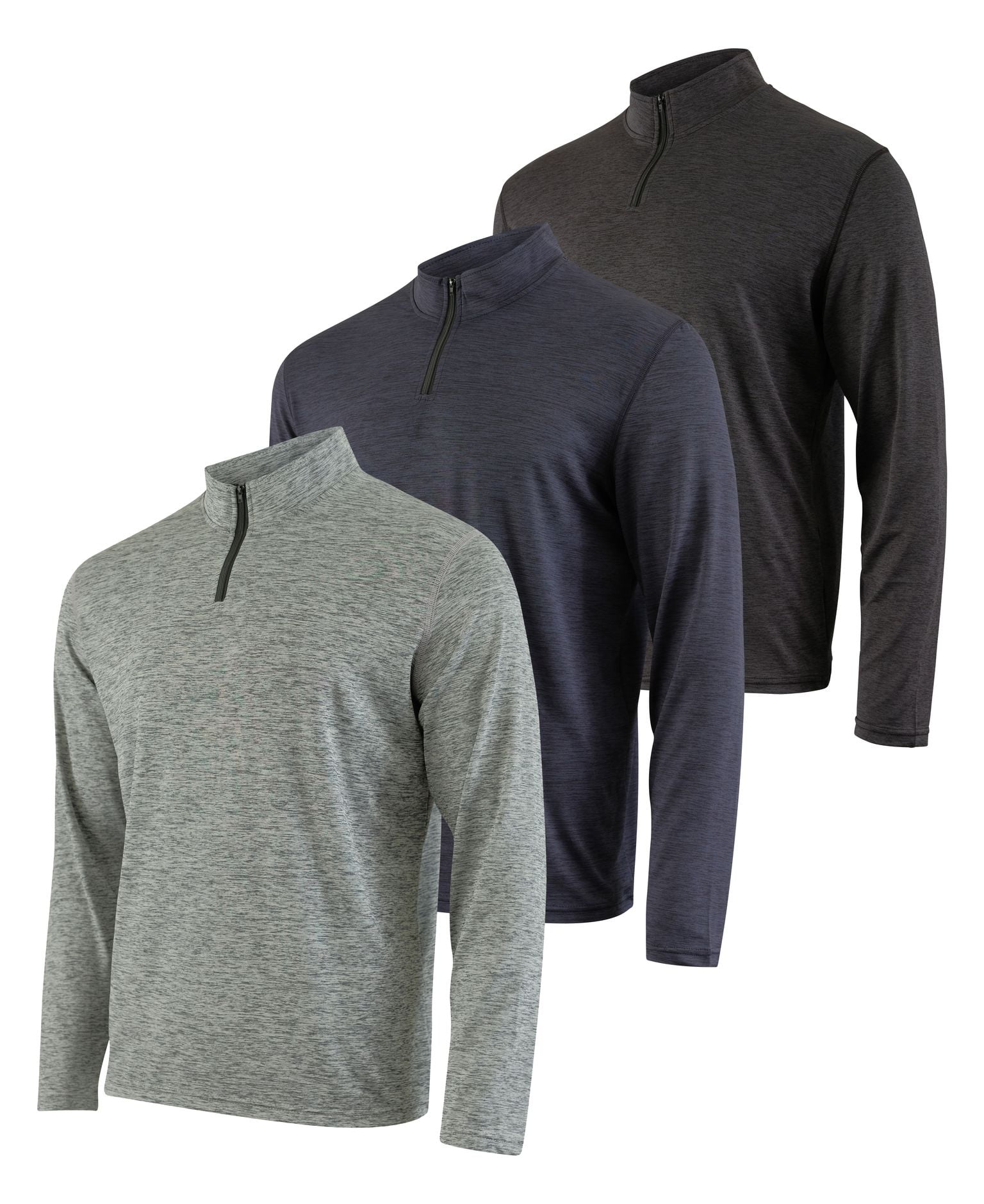 mens polyester quarter zip pullover