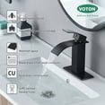thumbnail image 3 of Bathroom Faucet Black VOTON Modern Waterfall Single Hole Bathroom Sink Faucet Rv Faucet, 3 of 7
