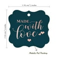 thumbnail image 7 of Inkdotpot Hang Tags Made With Love Wedding Favor Bracket Shape Gift Tags Real Rose Gold Foil Bonbonniere Tag Pack Of 50, 7 of 7