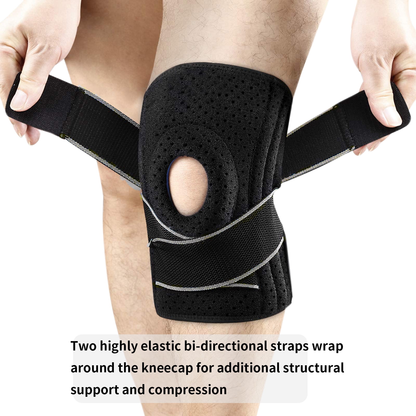 Bracetop 1 Pc Adjustable Knee Braces For Knee Pain With Side