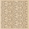 thumbnail image 1 of Ahgly Company Machine Washable Indoor Square Transitional Copper Brown Area Rugs, 5' Square, 1 of 7