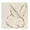 Woodland Rabbit Outline, variant on Stupell Industries Farmhouse Rabbit with Floral Pattern Black Floating Frame Canvas Art, 18 x 18, by Courtney Morgenstern