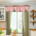 thumbnail image 3 of Yayeee Kitchen Valance Rod Pocket 54" x 18" Living Room Window Curtain, Gingerbread Houses, 3 of 6