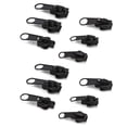 thumbnail image 4 of 12 Pcs Zipper Head, Universal Zipper Pull Replacement Slider Sewing Fix Repair Part Simple Disassemble Quick Install Open End Zippers for Jackets Luggage Bags, 4 of 7