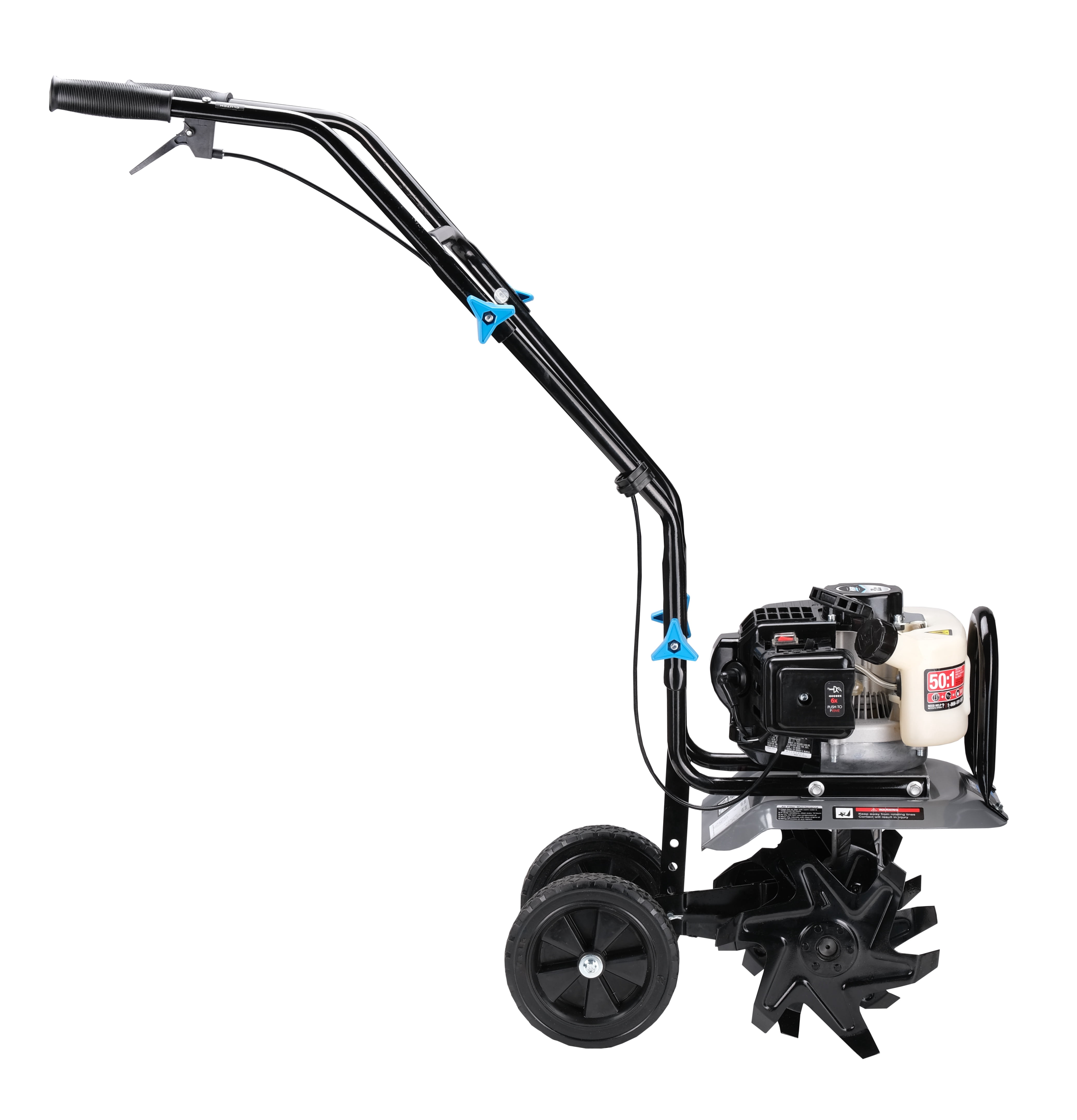 Pulsar PTG1110 10" Hand Cultivator & Tiller with 52cc 2-Stroke Engine Adjustable Depth