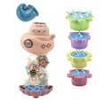 thumbnail image 1 of Juguetes De Baño Para Bebés, Bañera Para Niños, Juguetes De Agua, Vasos Apilables Para Bebés, Juguete De Barco De Baño Con Ventosas, Regalo Para Niños Y Niñas Guardurnaity FN006769-02, 1 of 6